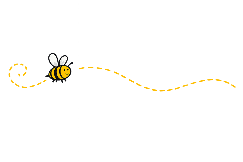 Home deco bij met lijn geel 2